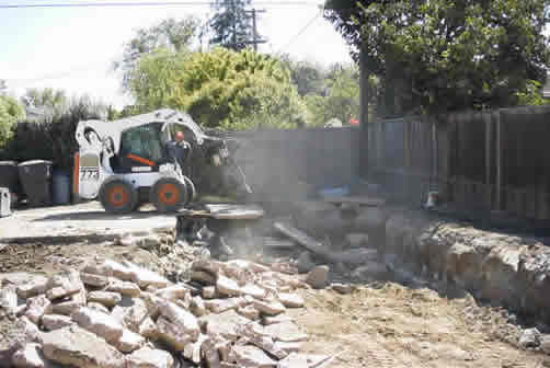 Durring a Pool Removal in Menlo Park